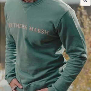 Southern Marsh seawash sweatshirt crewneck sweater Dark Green